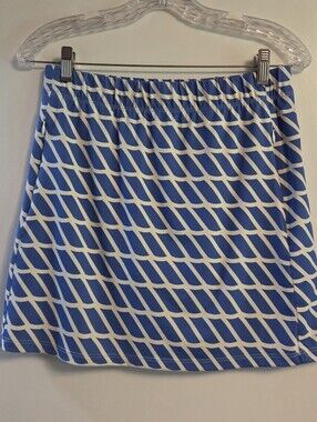 SAILOR SAILOR Country Club Skort Blue White Print Small